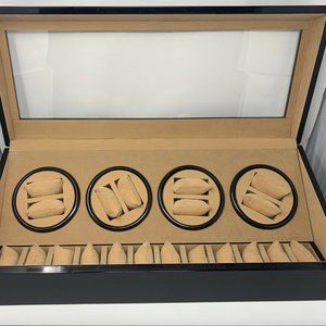 Black 8 Watch Winder With Additional Storage